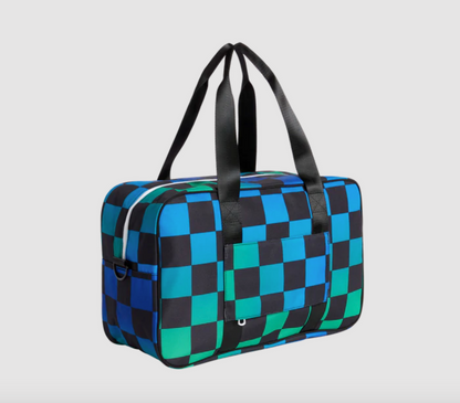 State Bags Rockaway Kids Duffle - Blue Checkerboard