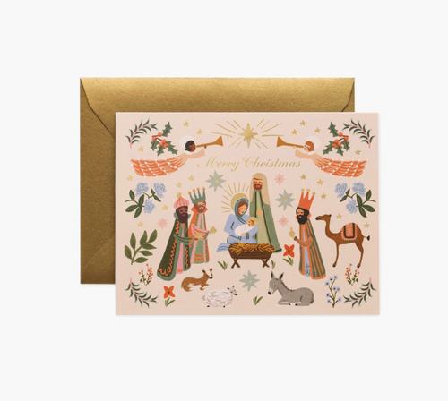 Rifle Paper Co. Nativity Scene Card