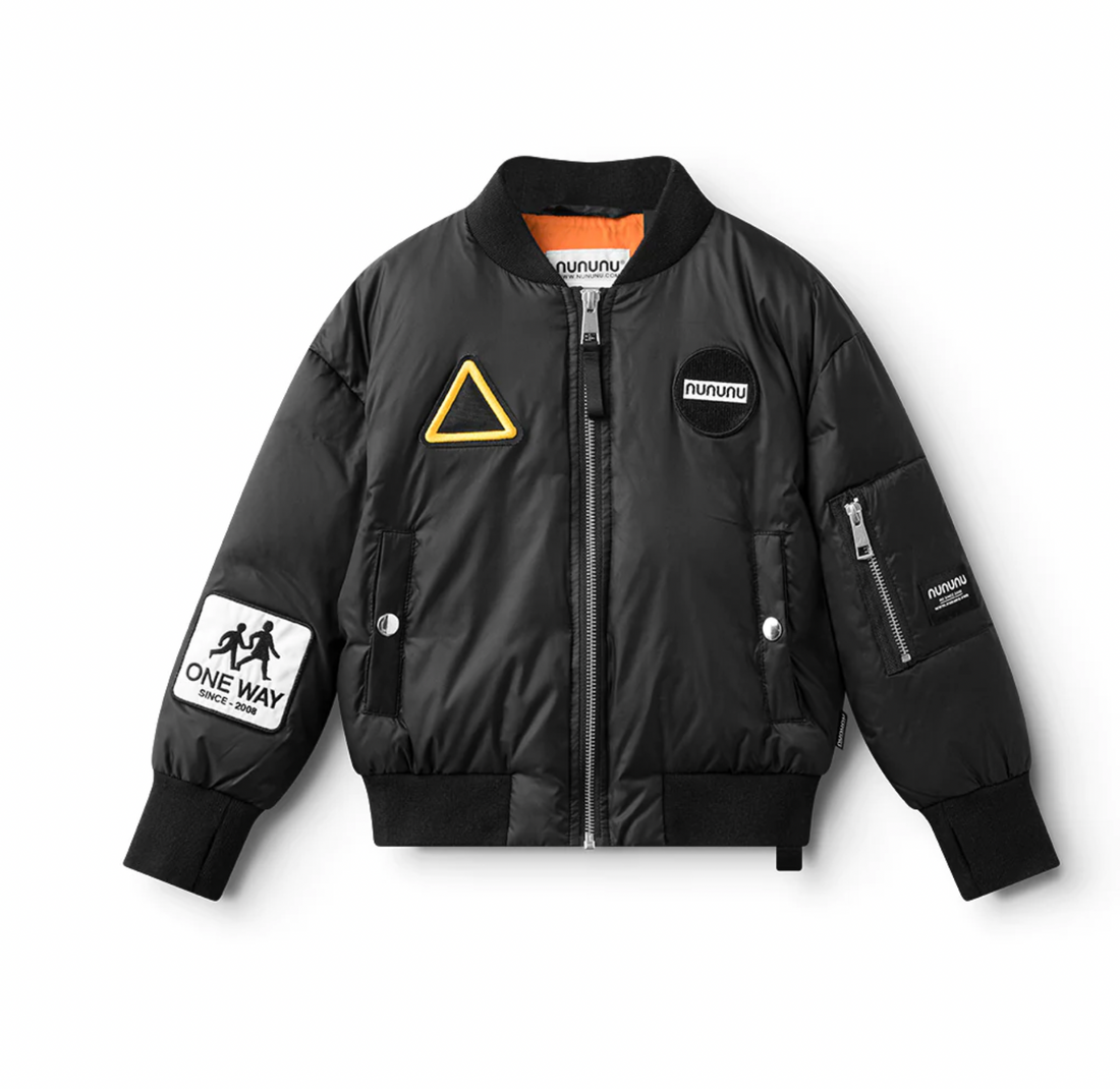 Nununu Racer Down Bomber Jacket - Black