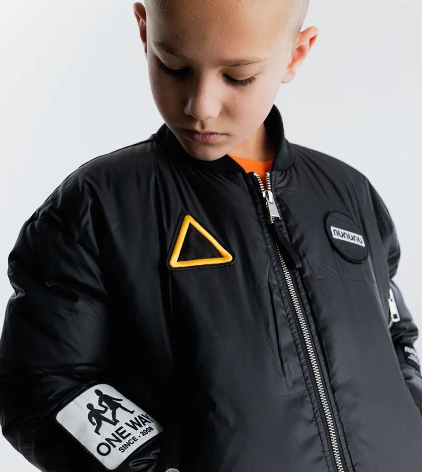 Nununu Racer Down Bomber Jacket - Black