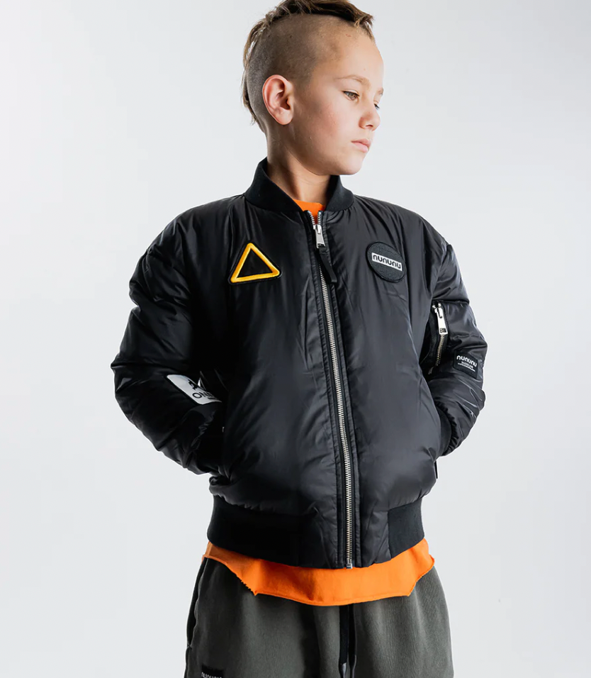 Nununu Racer Down Bomber Jacket - Black