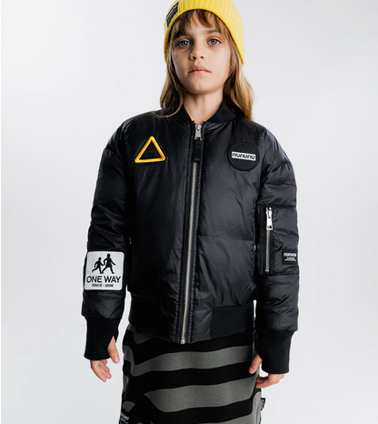 Nununu Racer Down Bomber Jacket - Black