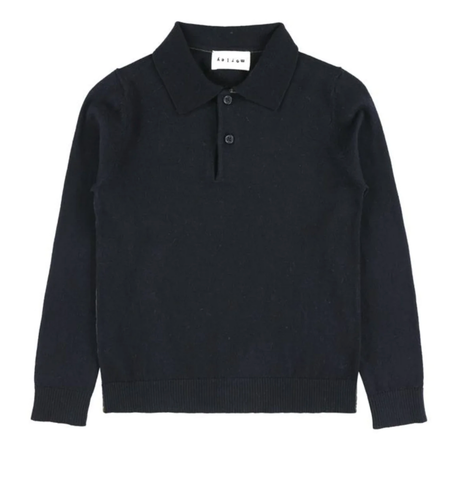 Morley Tjarlie Knit Polo - Neat Navy