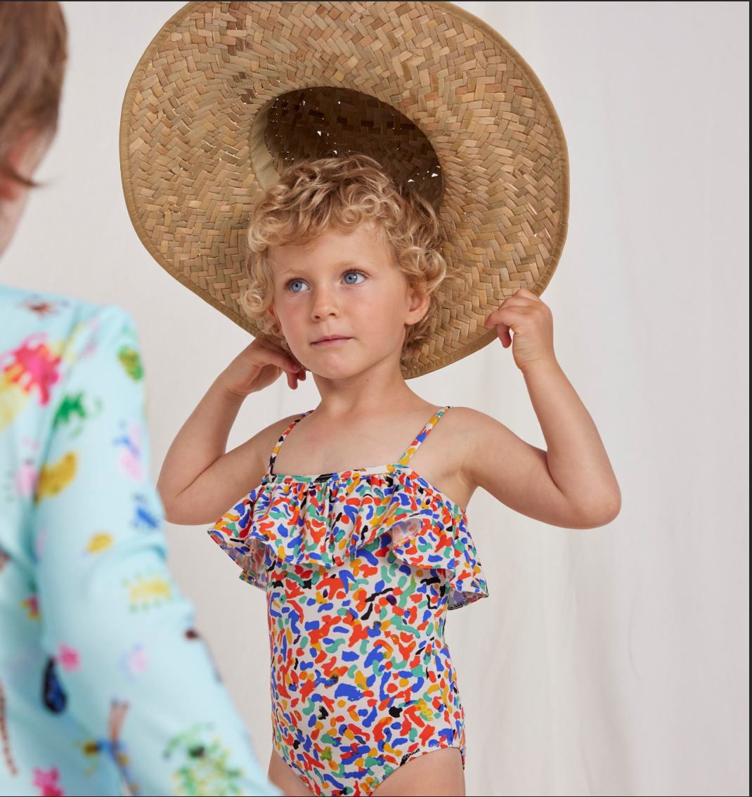 Bobo Choses Confetti All Over Flounce Swimsuit - Multicolor