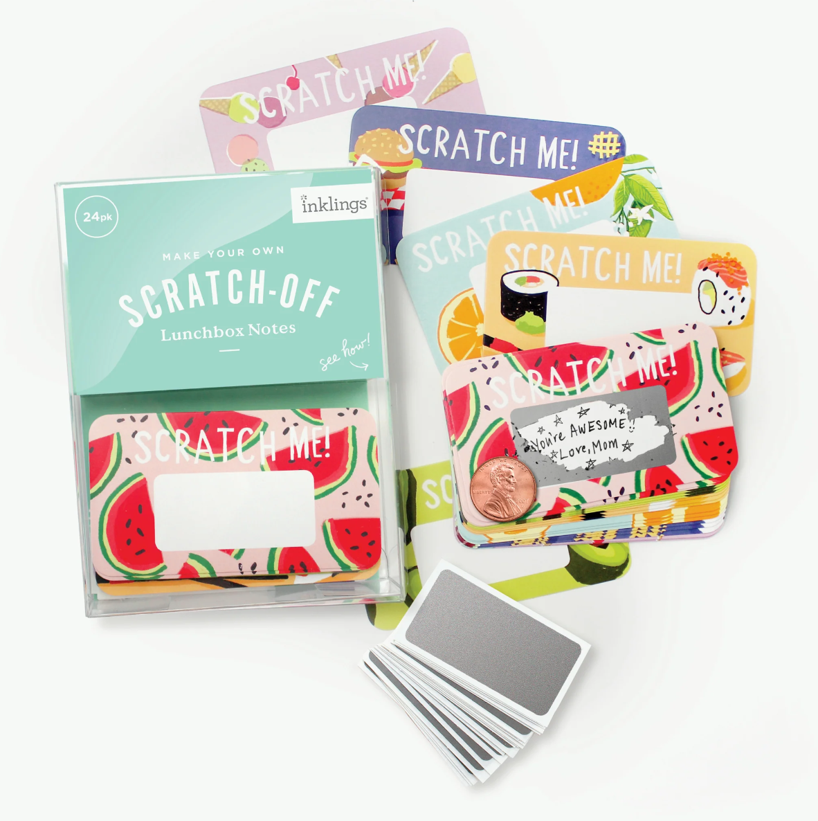 Inklings Paperie Scratch-off Lunchbox Notes -Foodie