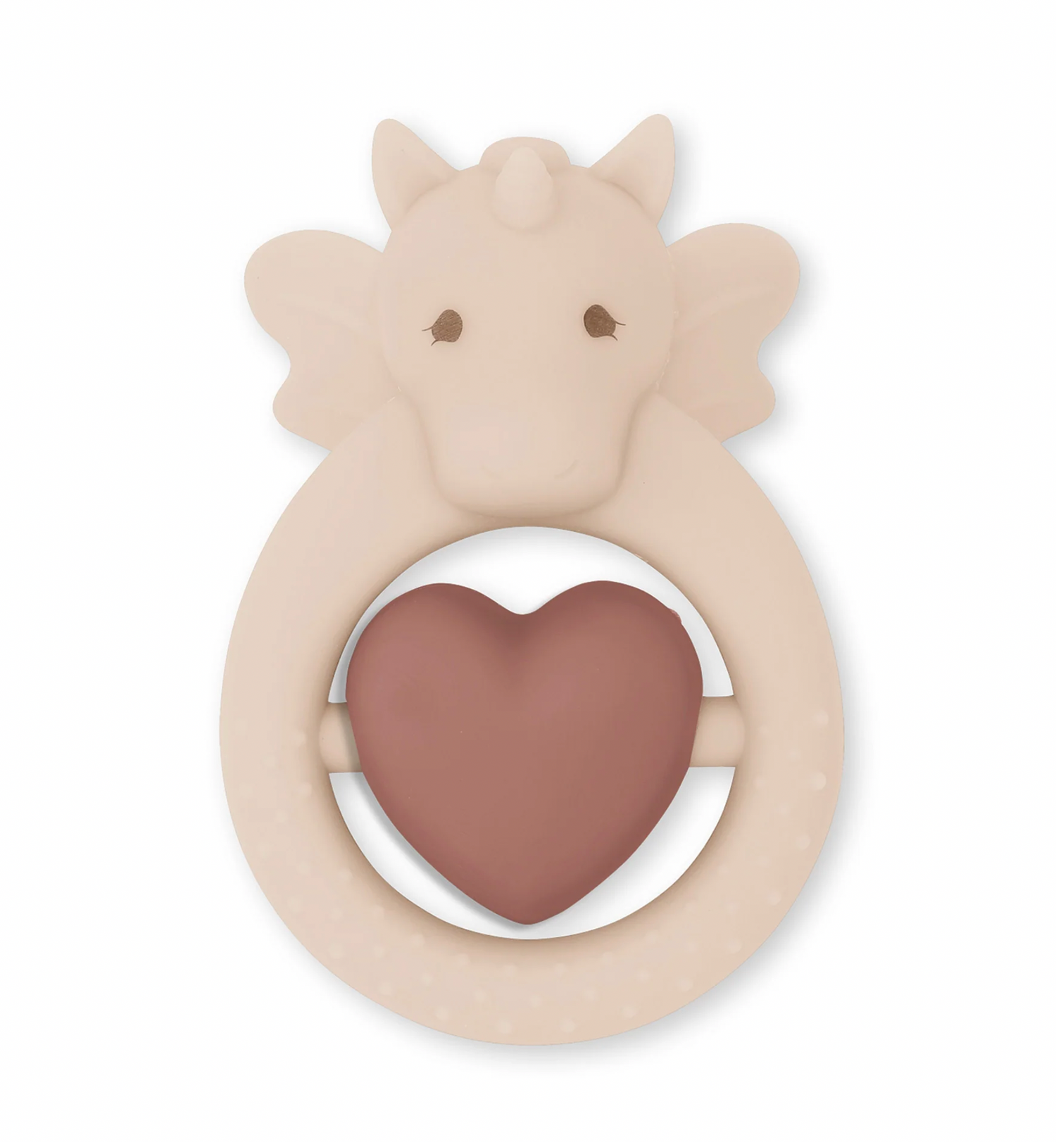 Konges Sløjd Teeth Soother Sibling Unicorn - Rose Sand