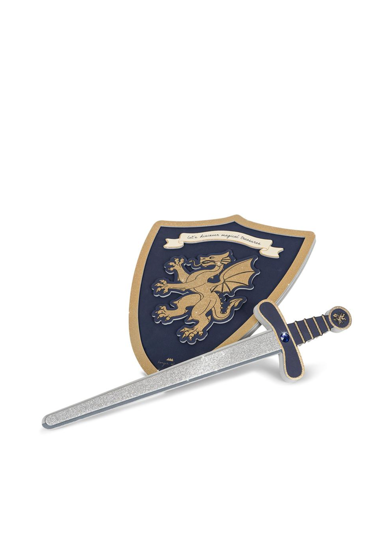 Konges Sløjd Knight Sword And Shield - Midnight Navy