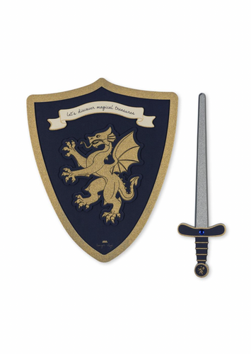 Konges Sløjd Knight Sword And Shield - Midnight Navy