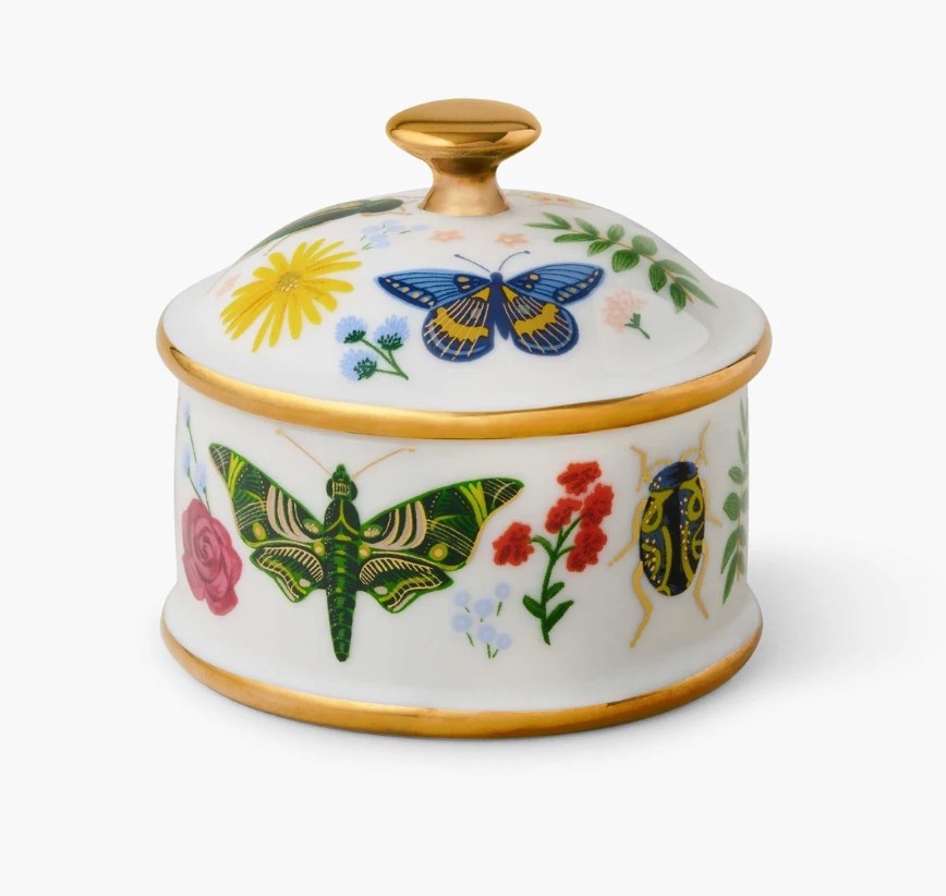 Rifle Paper Co. Curio Round Porcelain Box