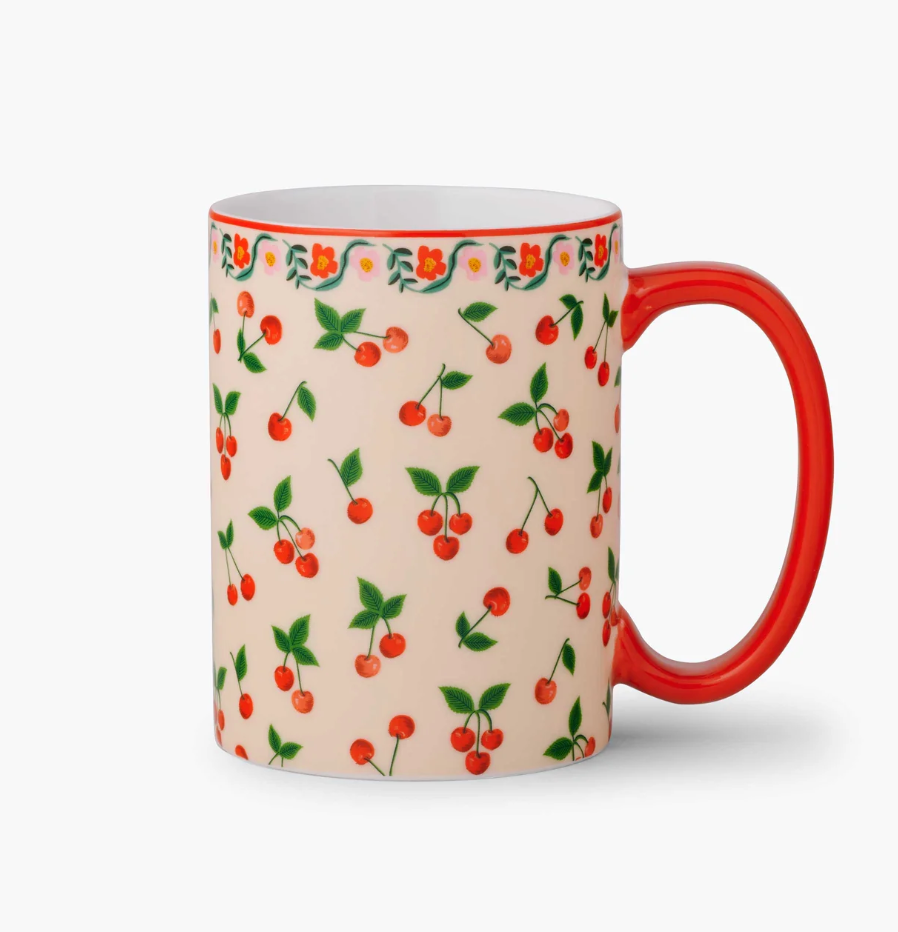 Rifle Paper Co. Cherries Porcelain Mug