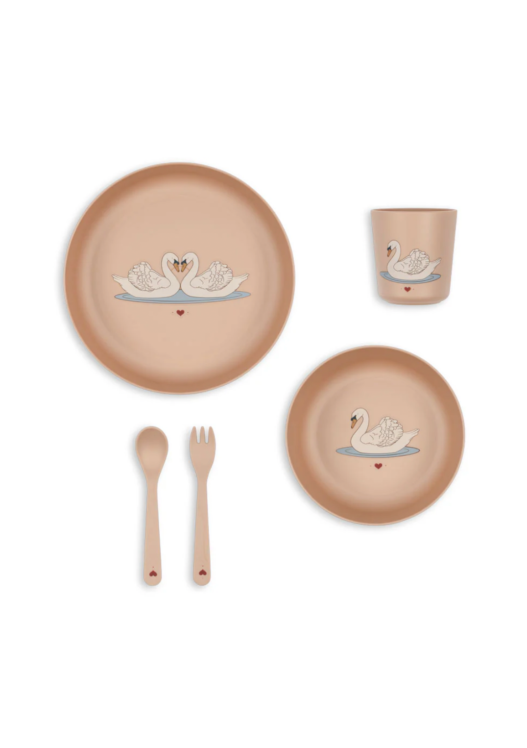 Konges Sløjd Pla Dinner Set - Swan