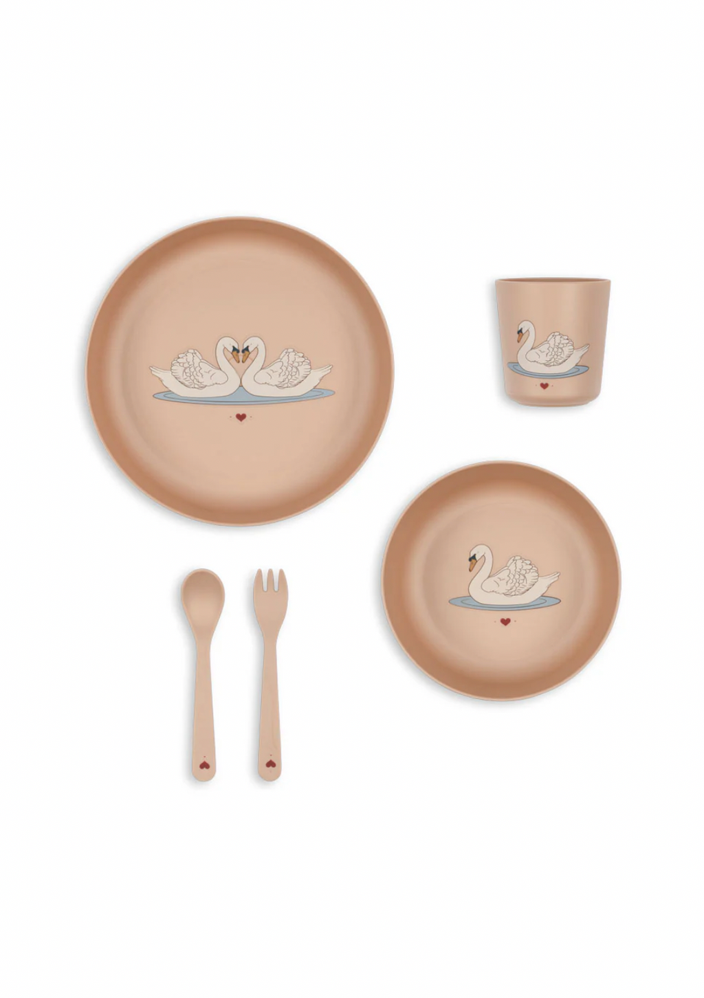 Konges Sløjd Pla Dinner Set - Swan