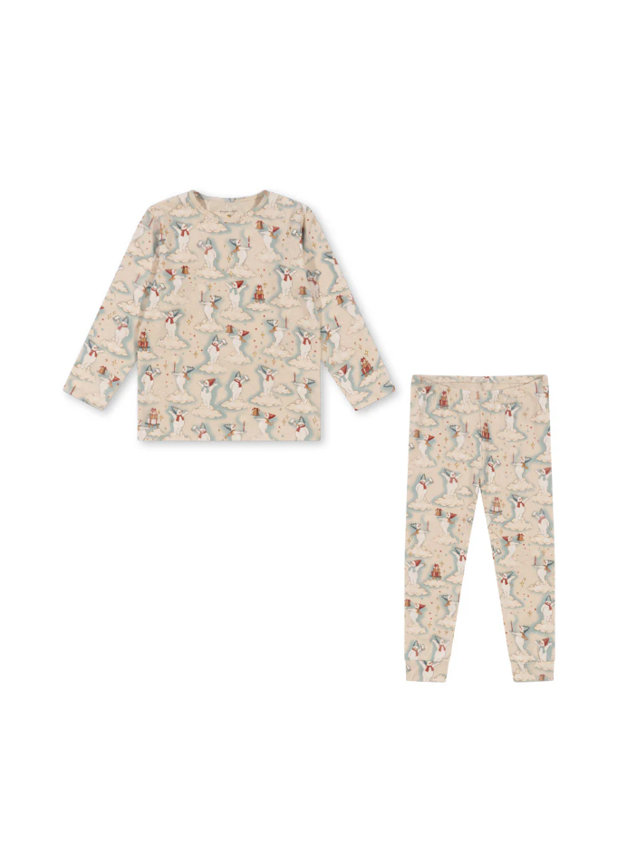 Konges Sløjd Basic Blouse/Pants Set Gots - Let It Snow