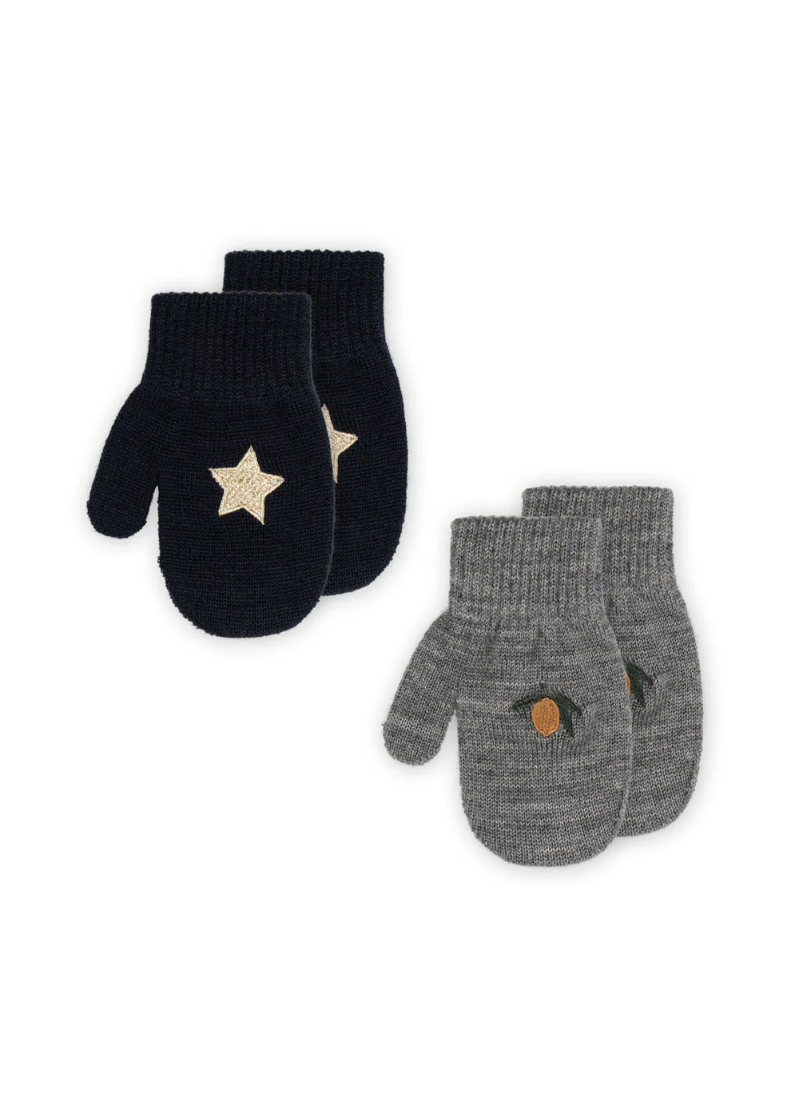 Konges Sløjd 2 Pack Mittens - Mix Pack