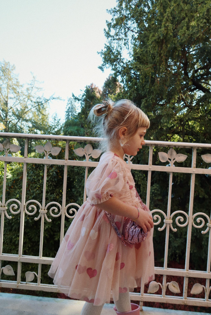 Konges Sløjd Tullie Dress - Heart Rose Glitter