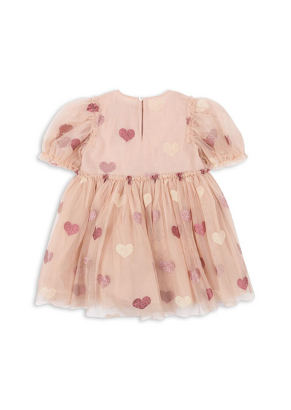 Konges Sløjd Tullie Dress - Heart Rose Glitter