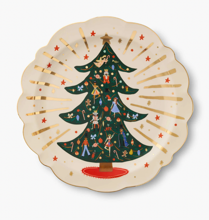 Rifle Paper Co. Nutcracker Round Porcelain Serving Platter