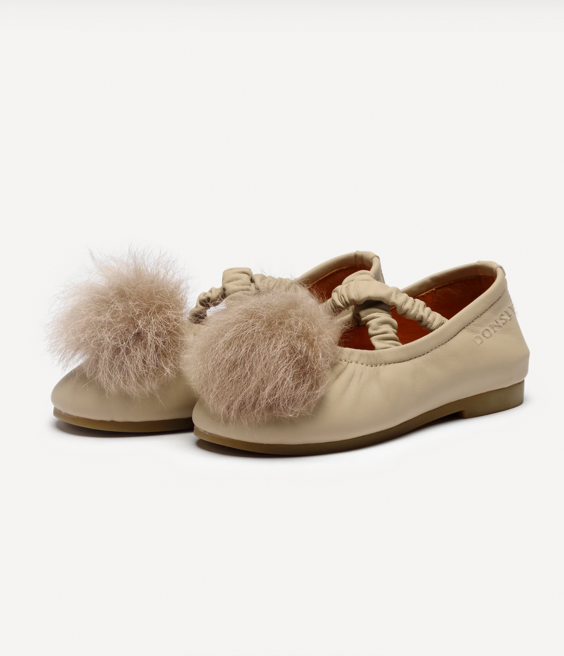 Donsje Izebella Ballerinas - Ivory Sheep Leather