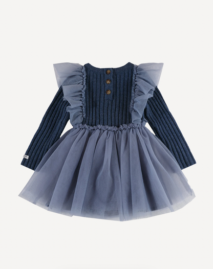 Donsje Billie Dress - Royal Blue Melange