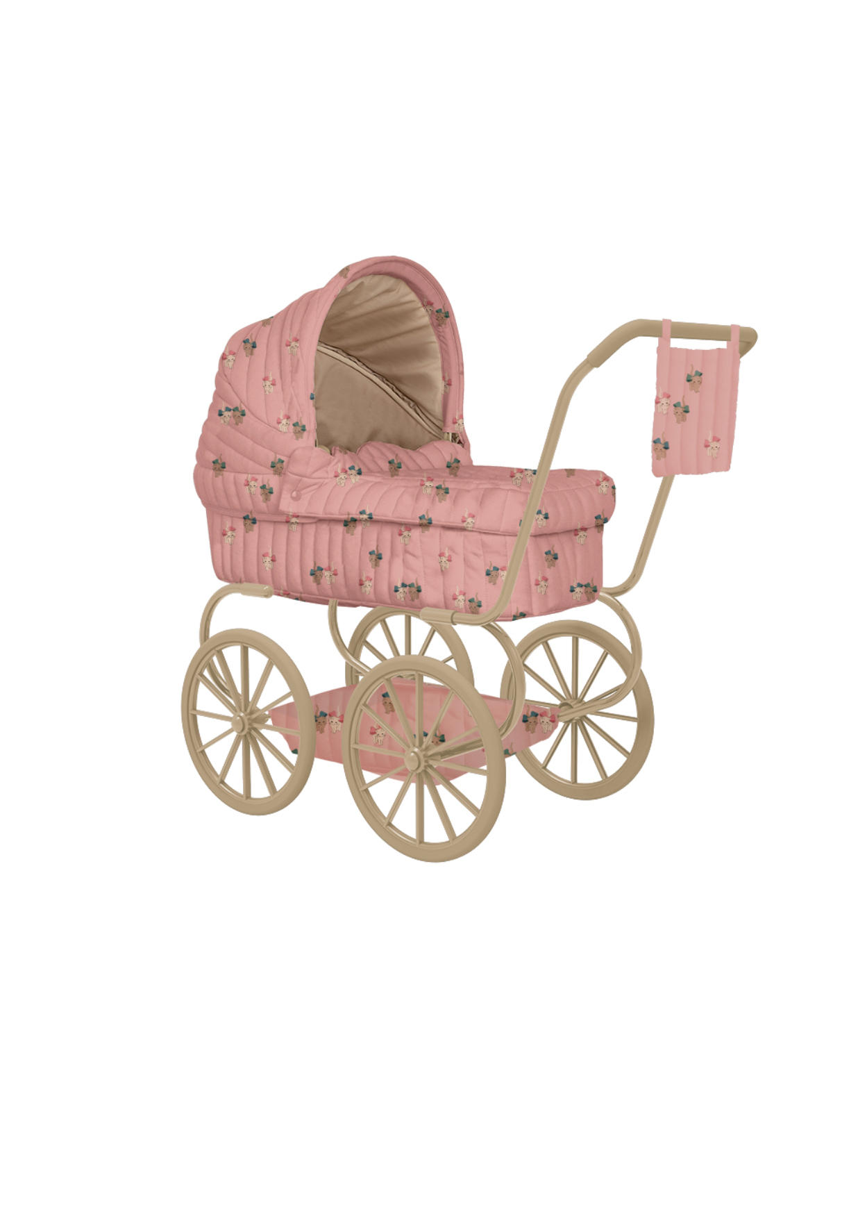 Konges Sløjd Minnie Doll Pram - Bow Kitty Pink