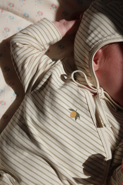 Konges Sløjd Basic Newborn Onesie GOTS - Tea Stripe