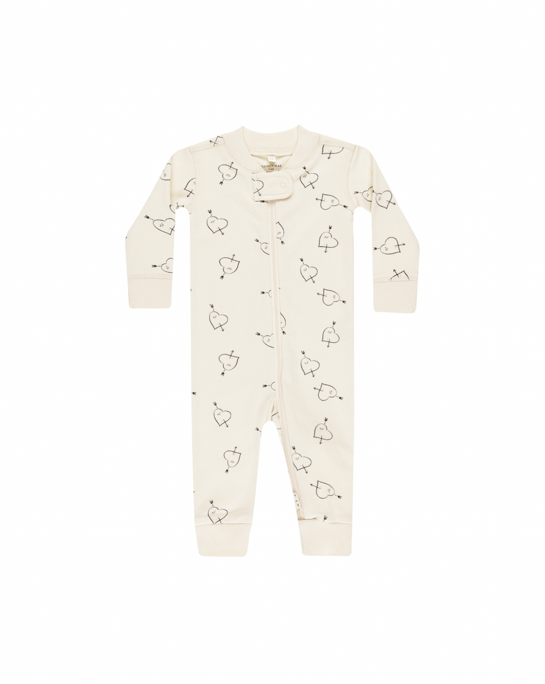 Quincy Mae Zip Long Sleeve Sleeper - Cupid