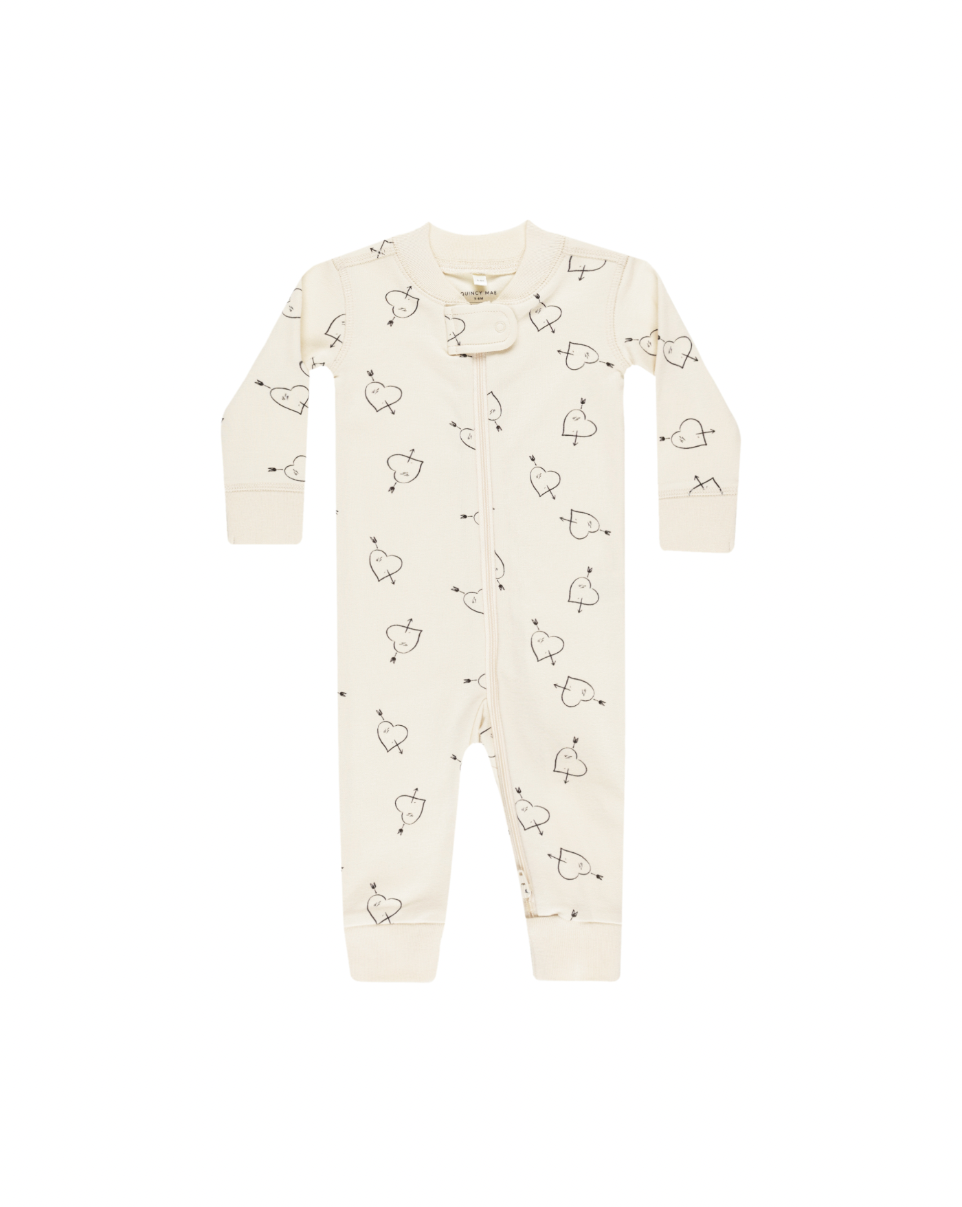 Quincy Mae Zip Long Sleeve Sleeper - Cupid