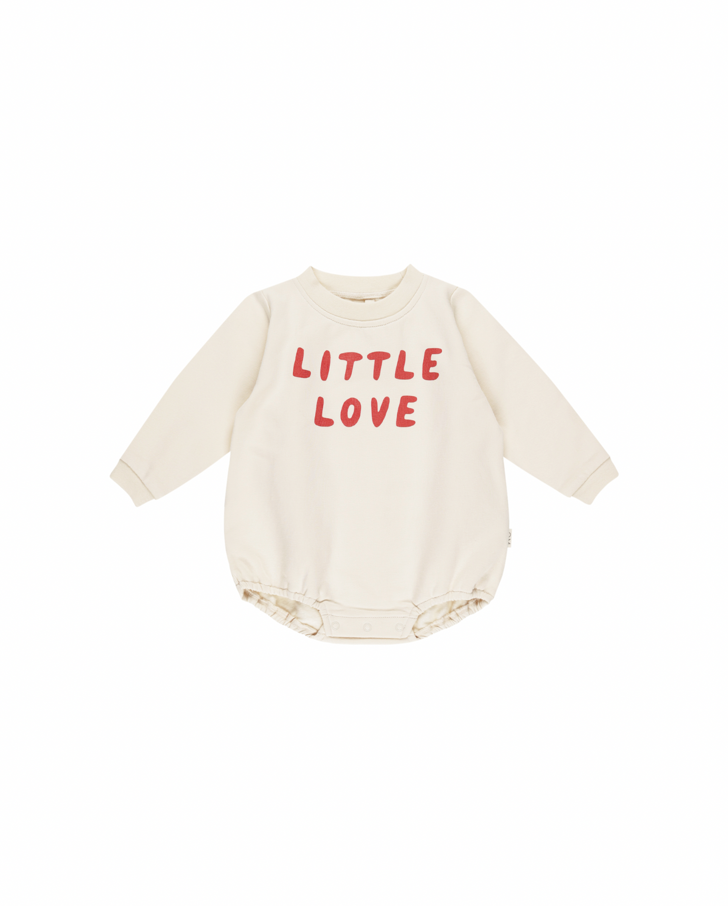 Quincy Mae Crewneck Bubble Romper - Little Love