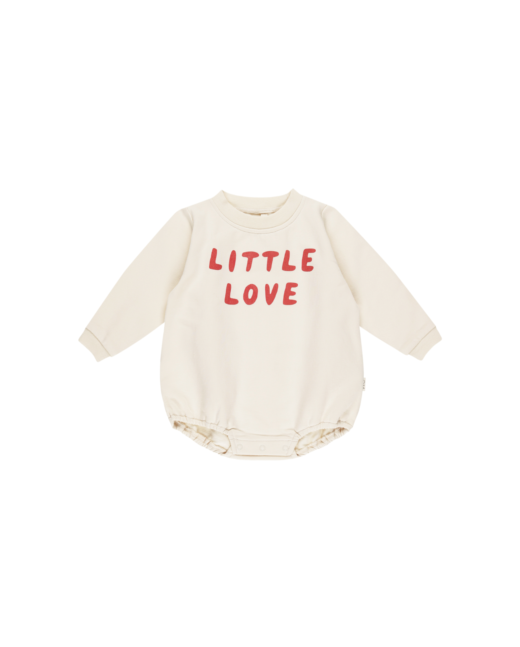 Quincy Mae Crewneck Bubble Romper - Little Love