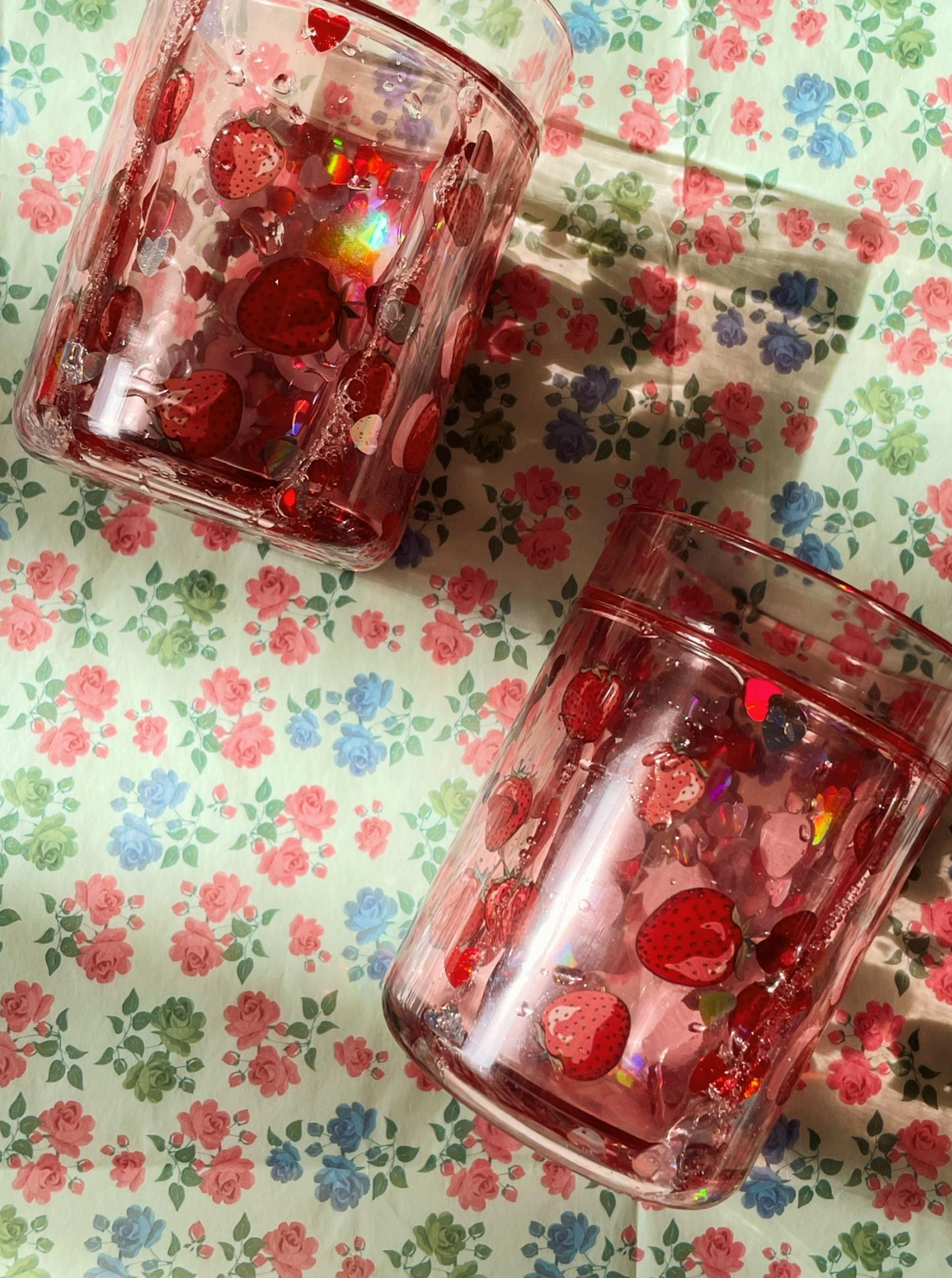 Konges Sløjd 2 Pack Glitter Cups - Fragola