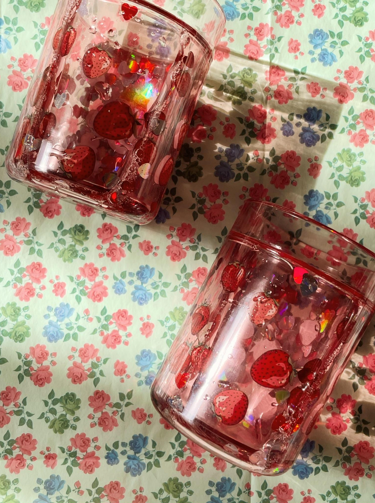 Konges Sløjd 2 Pack Glitter Cups - Fragola