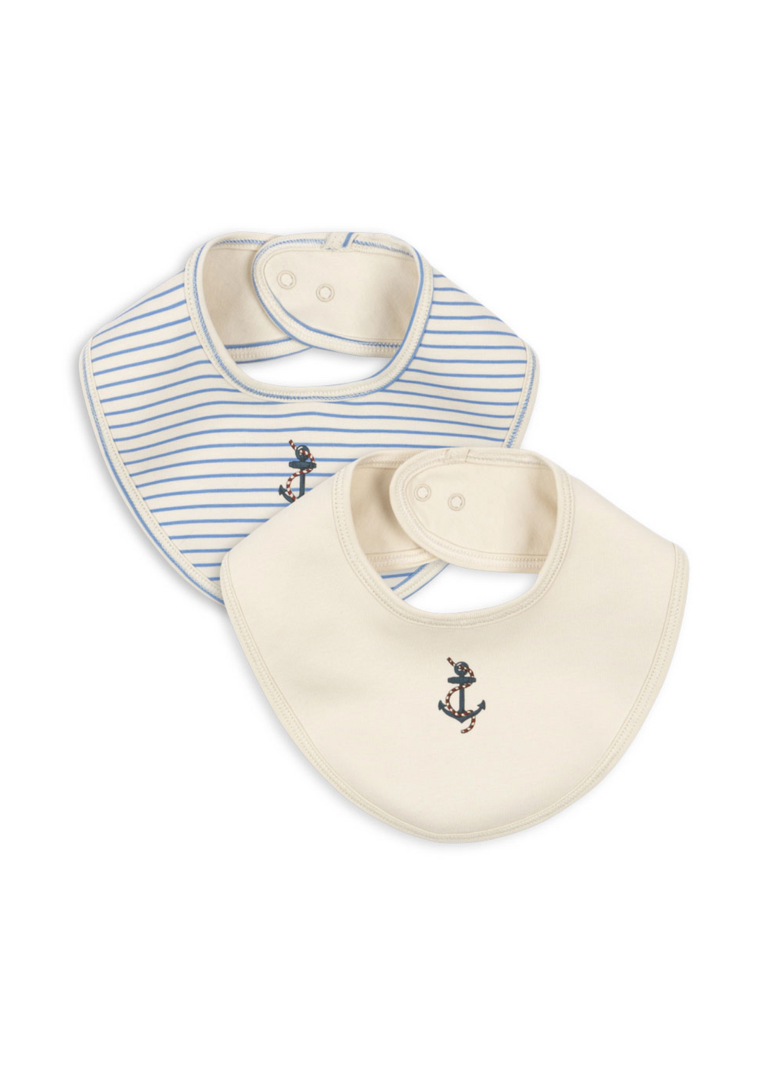 Konges Sløjd Basic 2 Pack Bib - Stripe Provence Mix