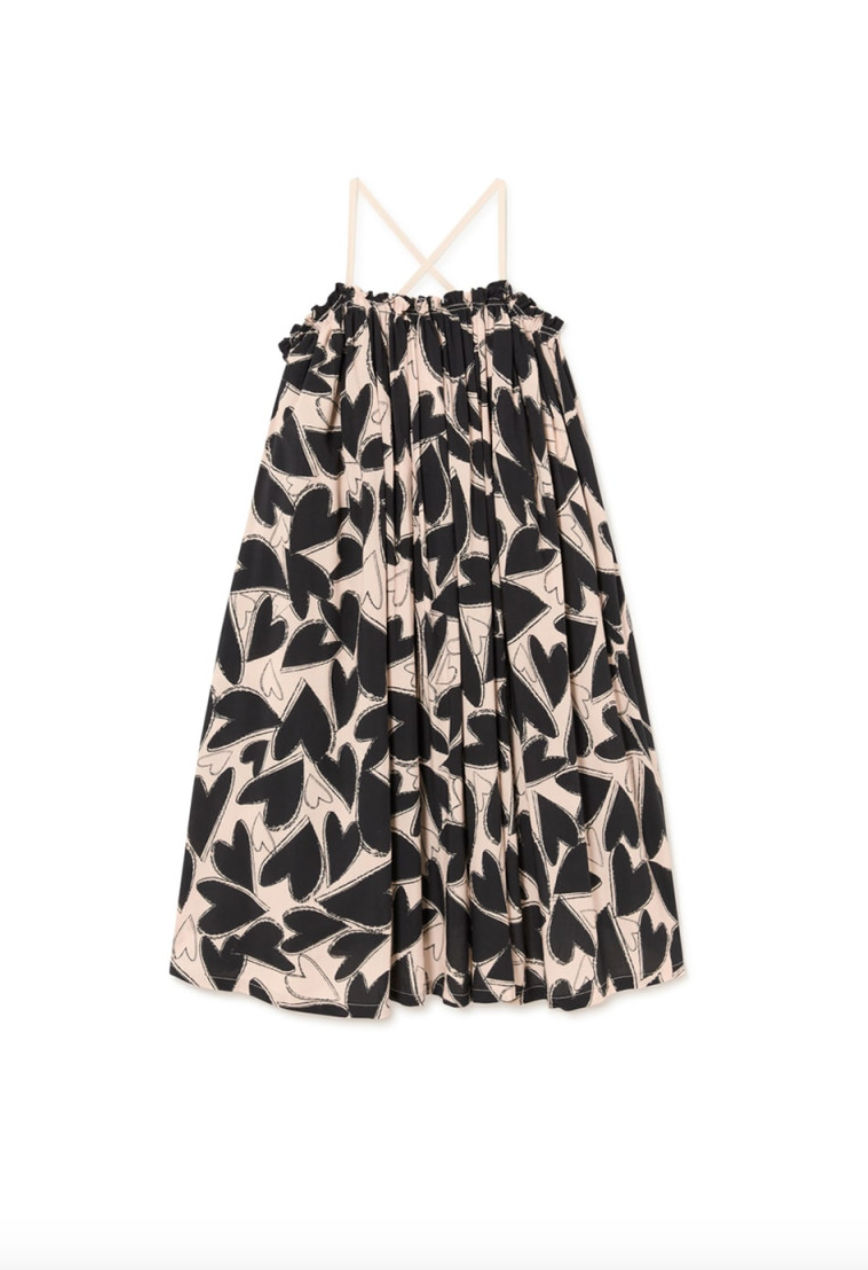 Little Creative Factory Chaotic Love Sundress - Black &amp; Cream