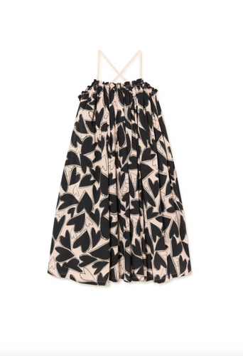 Little Creative Factory Chaotic Love Sundress - Black & Cream