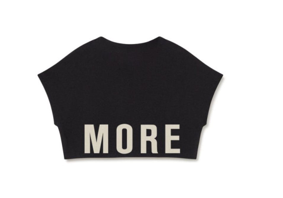 Little Creative Factory Nevermore Crop Top - Black