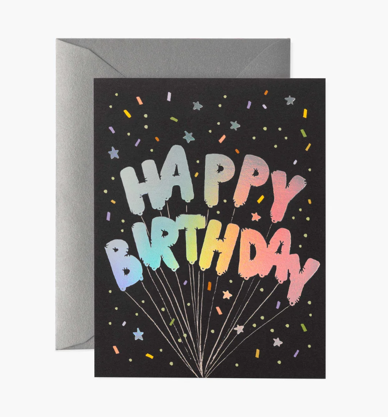 Rifle Paper Co. Mylar Birthday Balloons Card