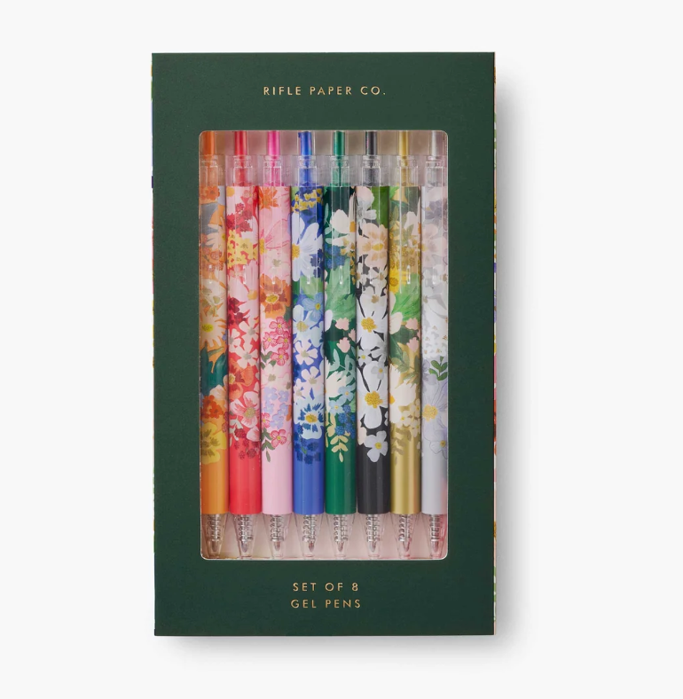 Rifle Paper Co. Margaux Gel Pen Set Of 8