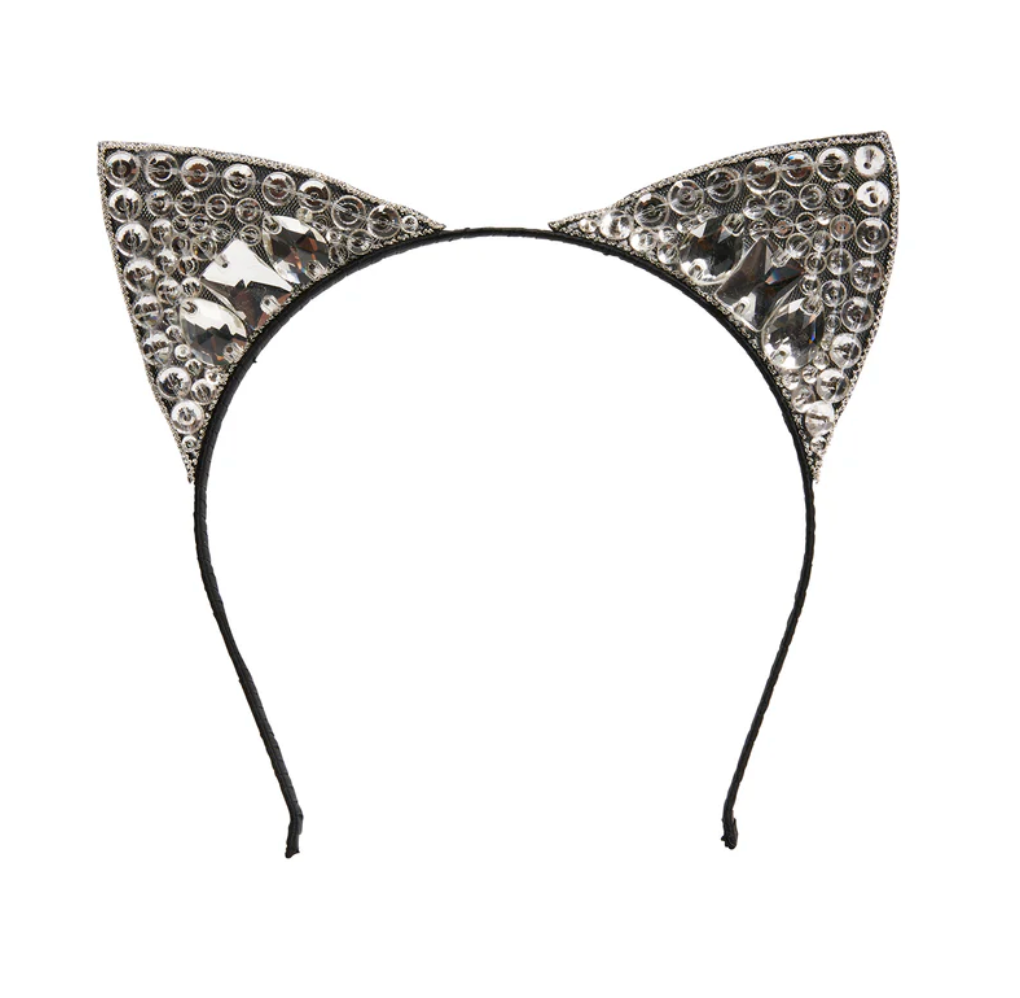 Tutu Du Monde Halloween Crystal Kitten Tiara - Black