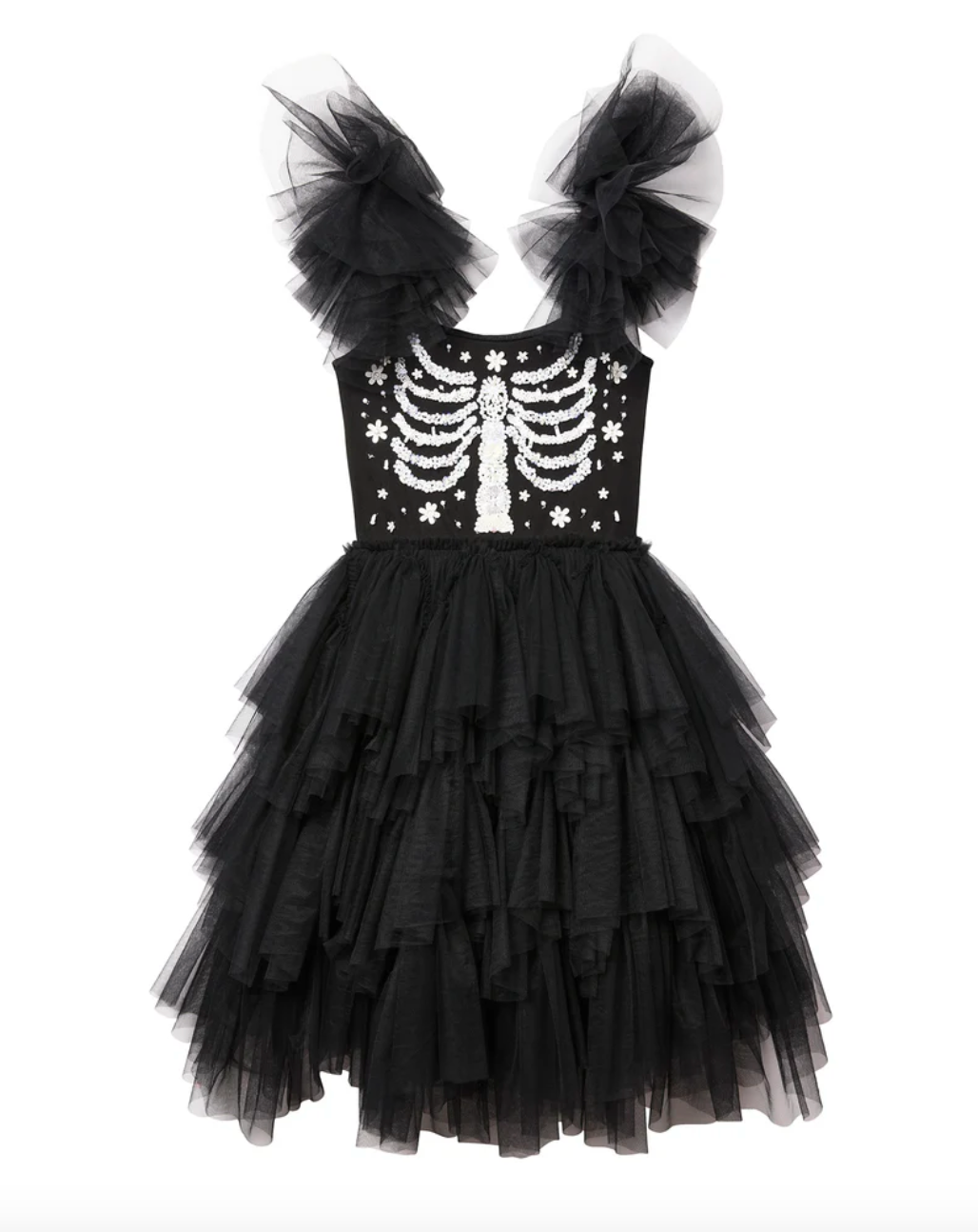 Tutu Du Monde Halloween Bones &amp; All Dress - Black