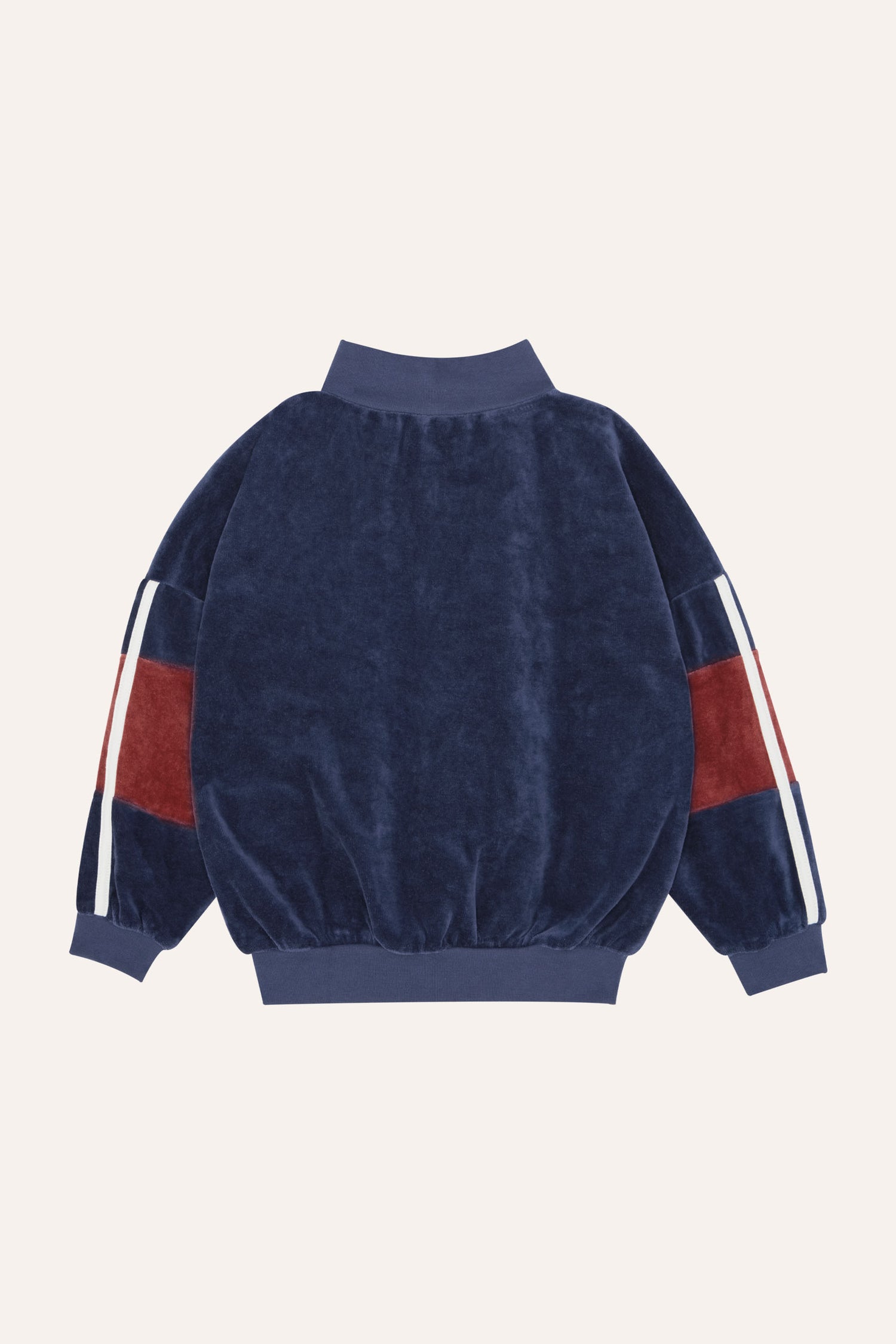 The Campamento Contrasted Kids Zipped Sweatshirt - Blue