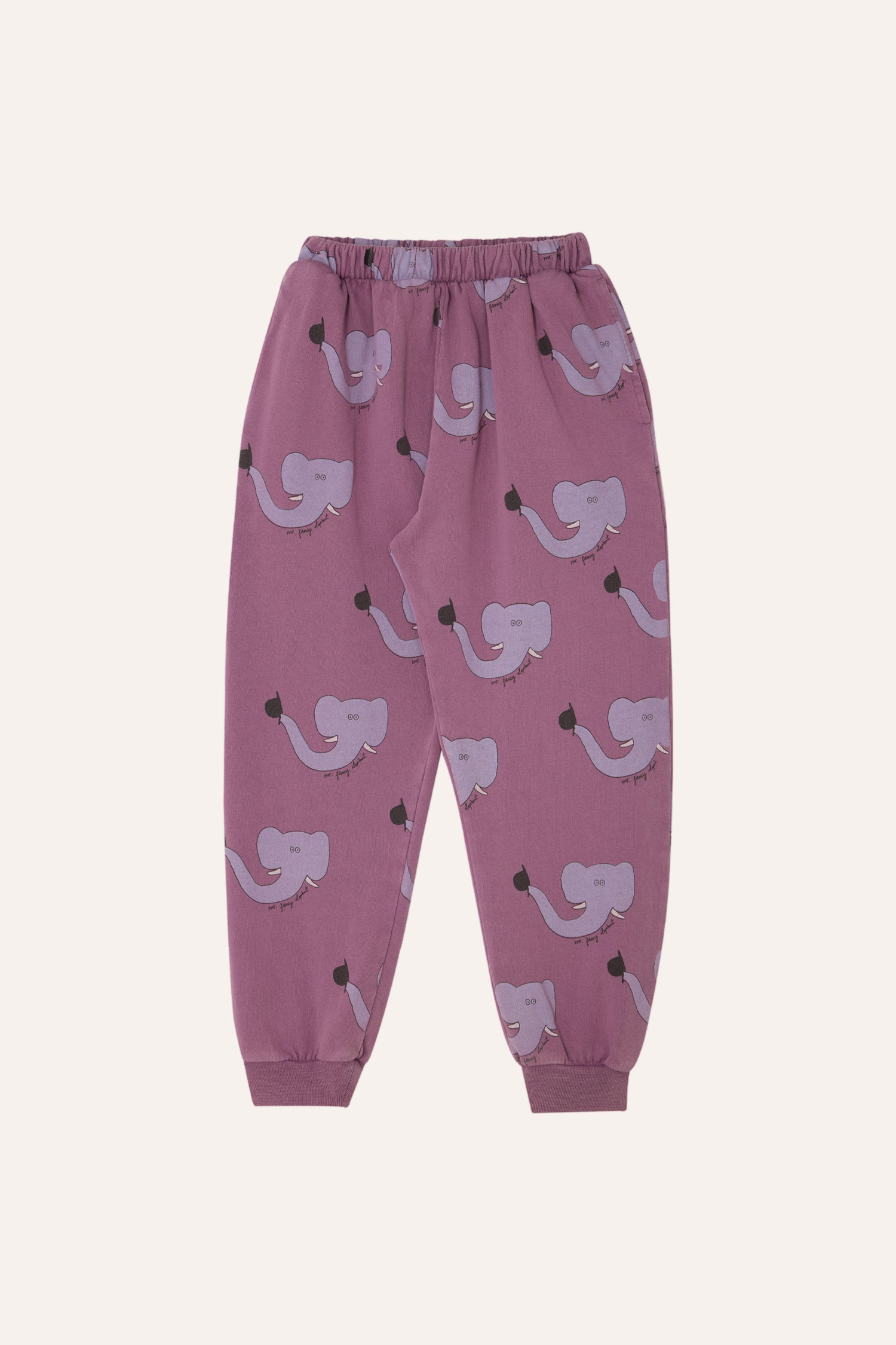 The Campamento Elephants Allover Jogging Trousers - Purple