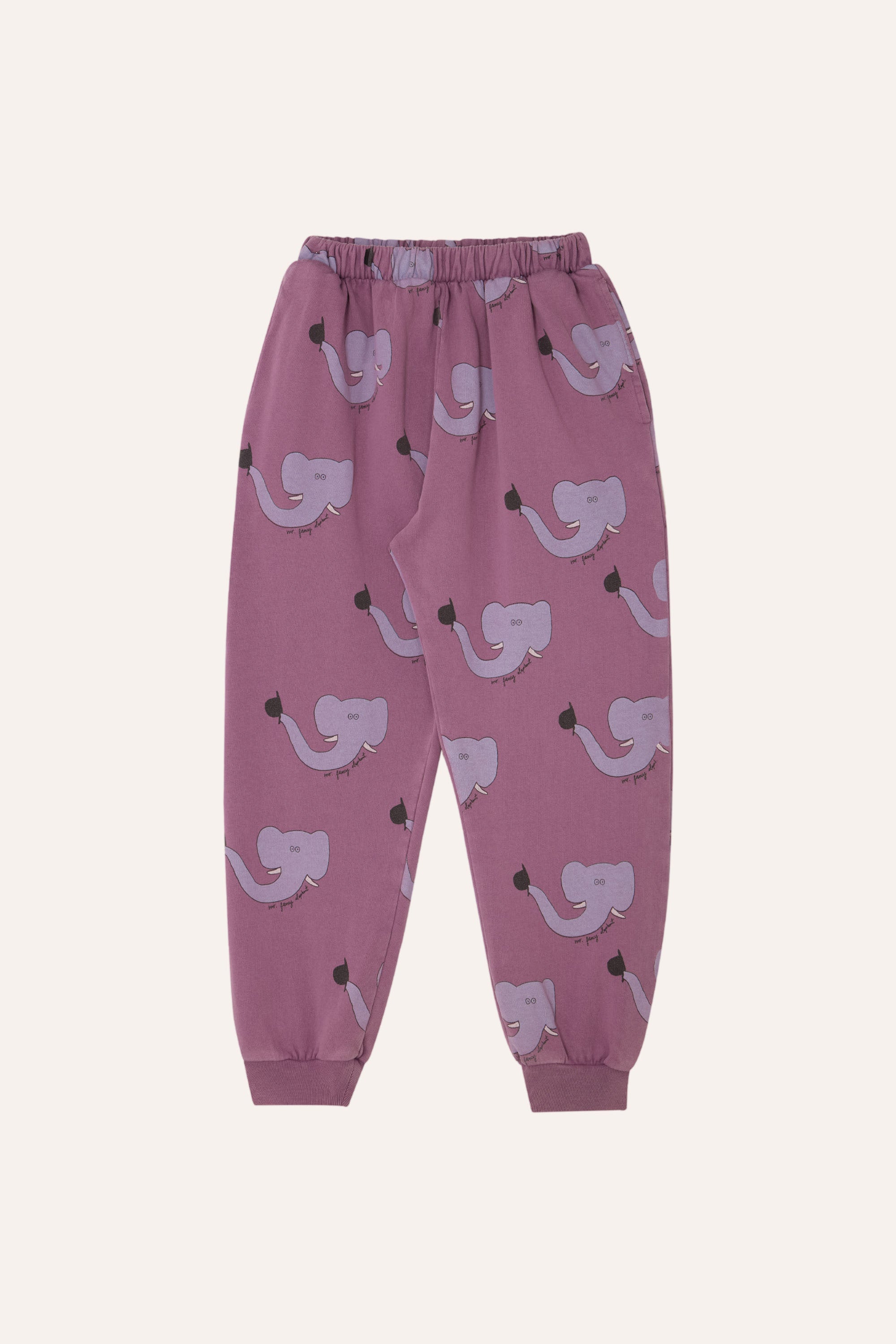 The Campamento Elephants Allover Jogging Trousers - Purple