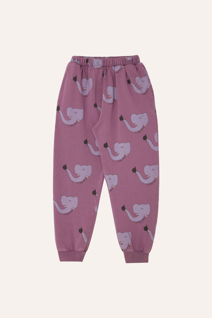 The Campamento Elephants Allover Jogging Trousers - Purple