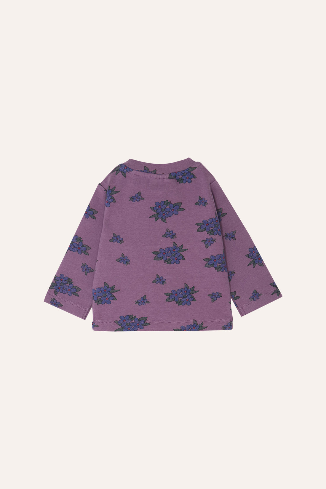 The Campamento Flowers Long Sleeves Baby T-shirt - Purple