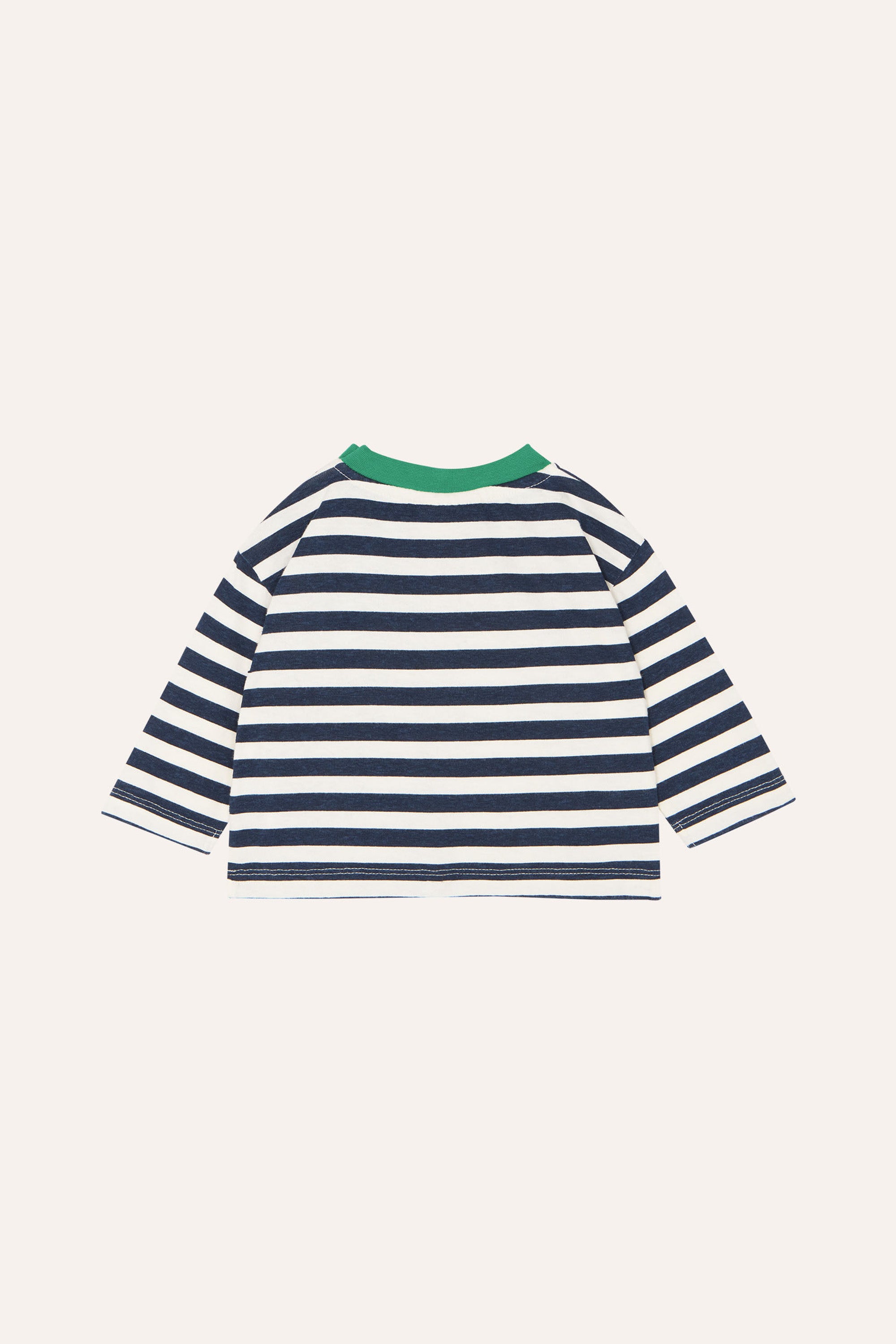 The Campamento Blue Stripes Long Sleeves Baby T-shirt - Blue