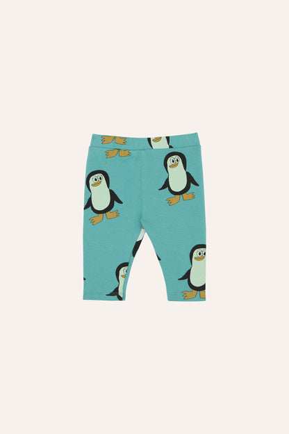 The Campamento Penguins All Over Baby Leggings - Light Blue