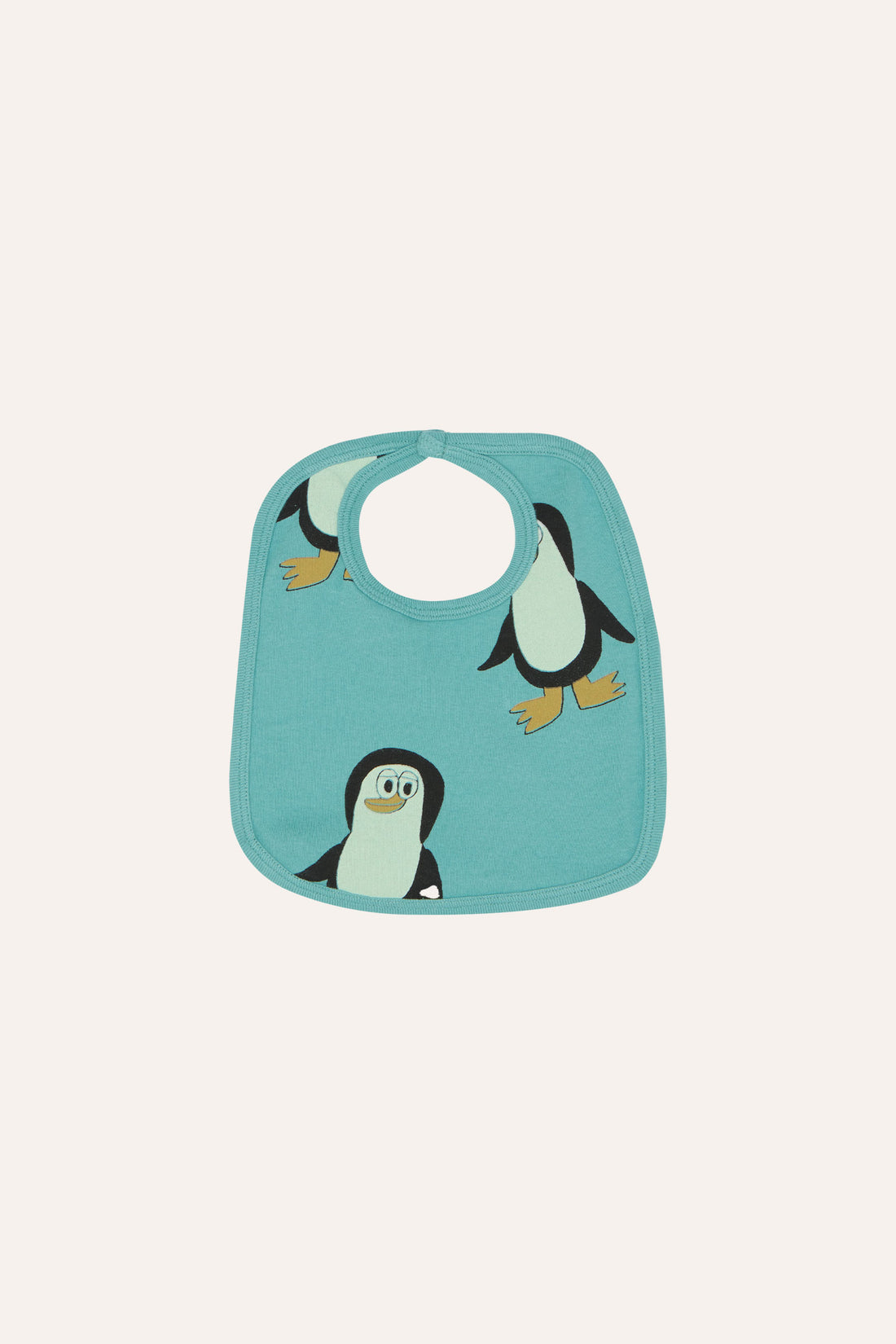 The Campamento Penguins Baby Bib - Light Blue