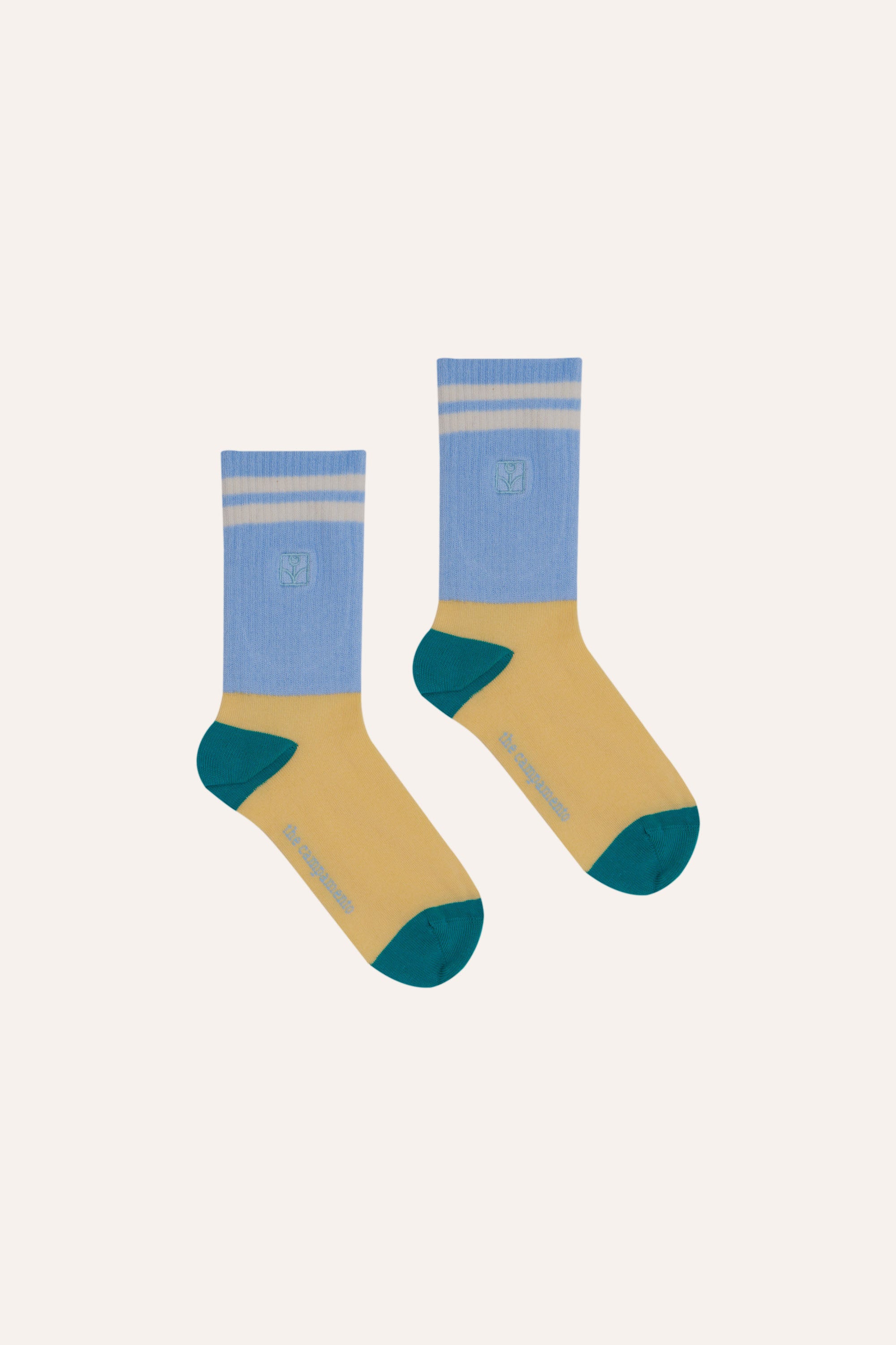 The Campamento Color Block Kids Socks - Blue