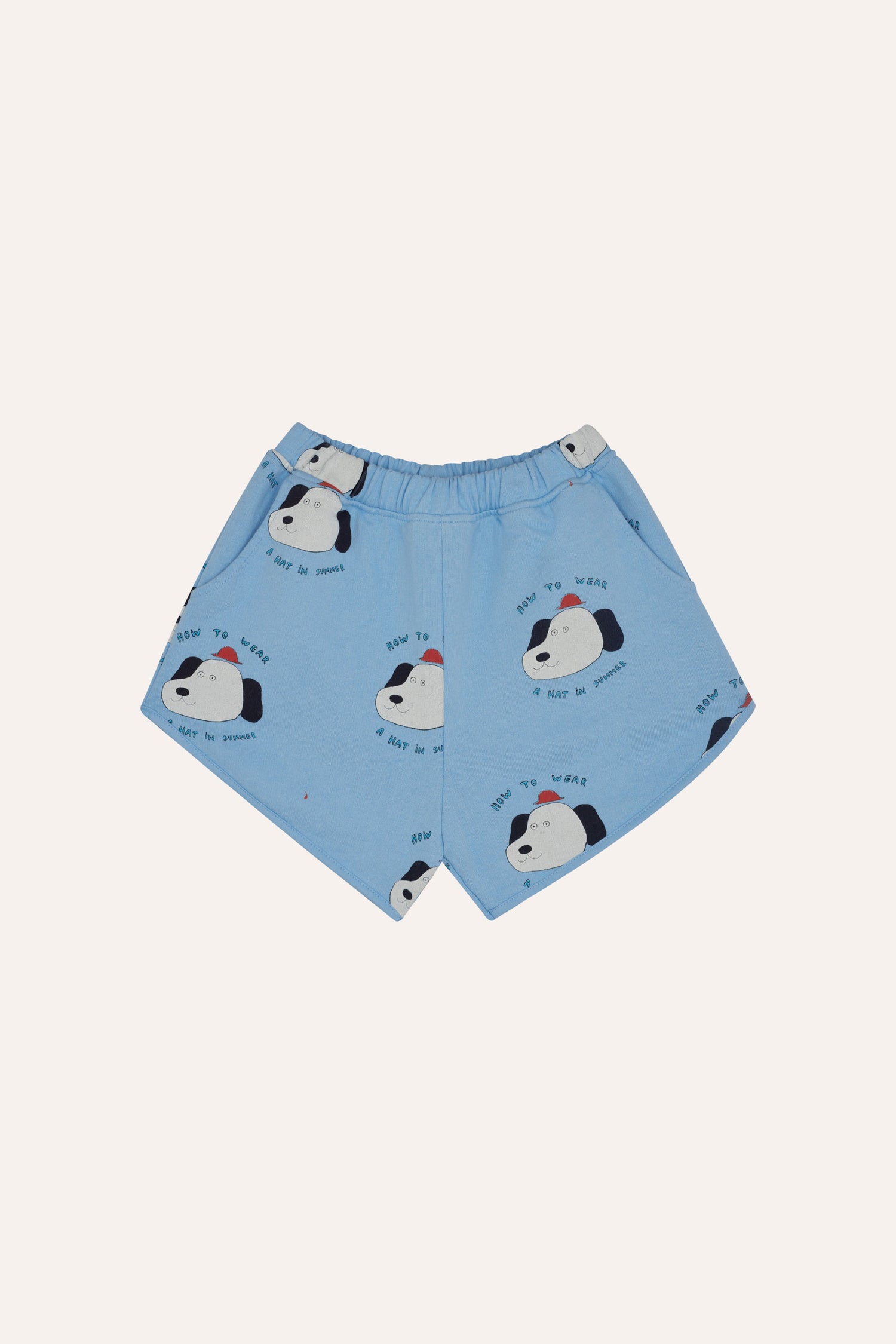 The Campamento Dogs Allover Kids Shorts - Light Blue