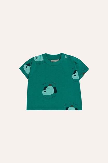 The Campamento Dogs Allover Baby T-Shirt - Green